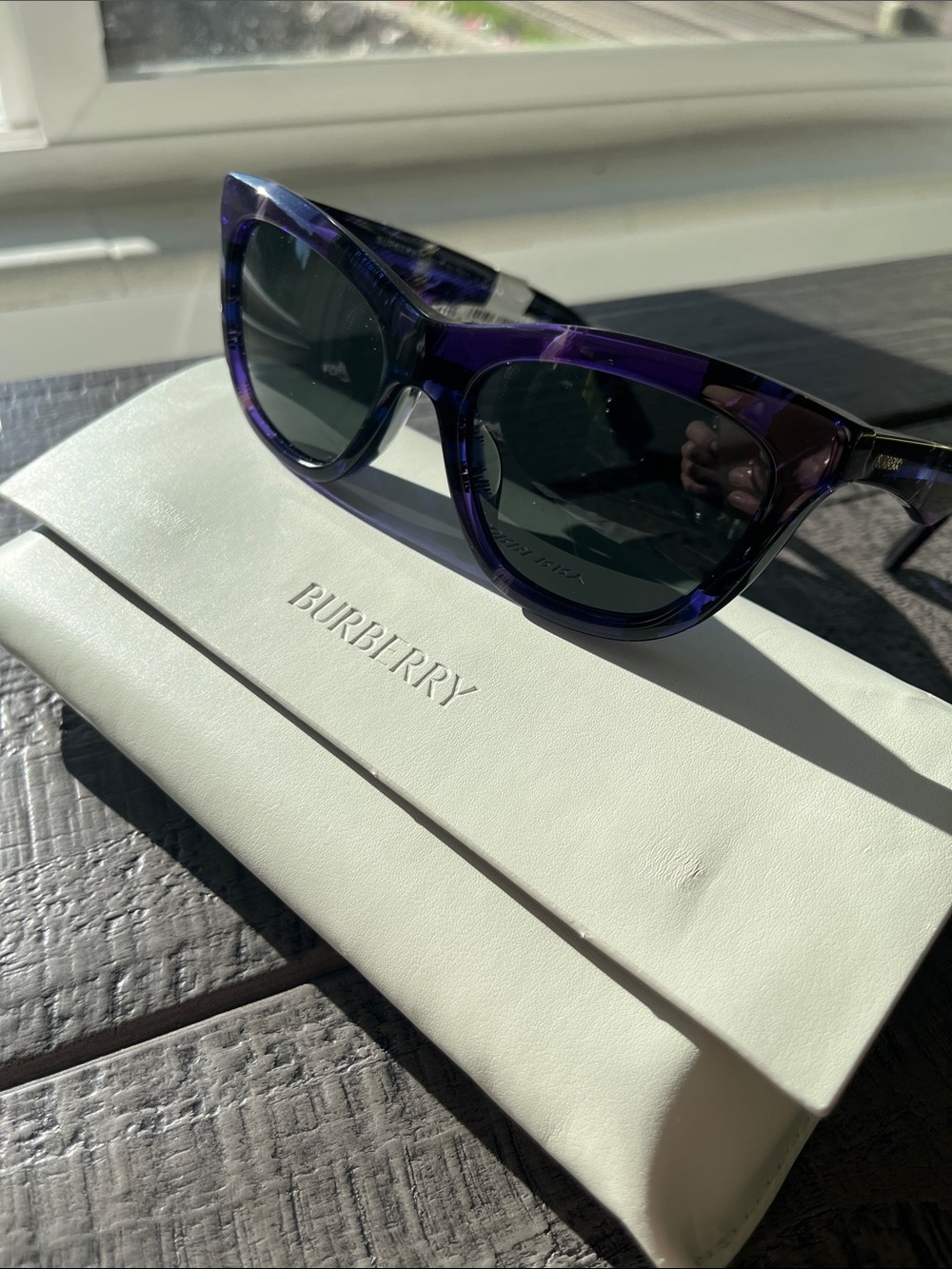 Burberry Sunglasses in Purple Tortoiseshell